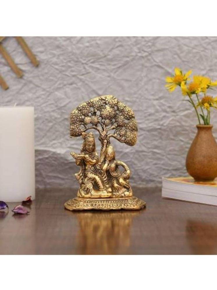 Art n Hub Radha Krishna Sitting Under Tree Idol Metal Statue Decorative Showpiece/God Idol (Pack of 1)     			Art n Hub Radha Krishna Sitting Under Tree Idol Metal Statue Decorative Showpiece/God Idol (Pack of 1)