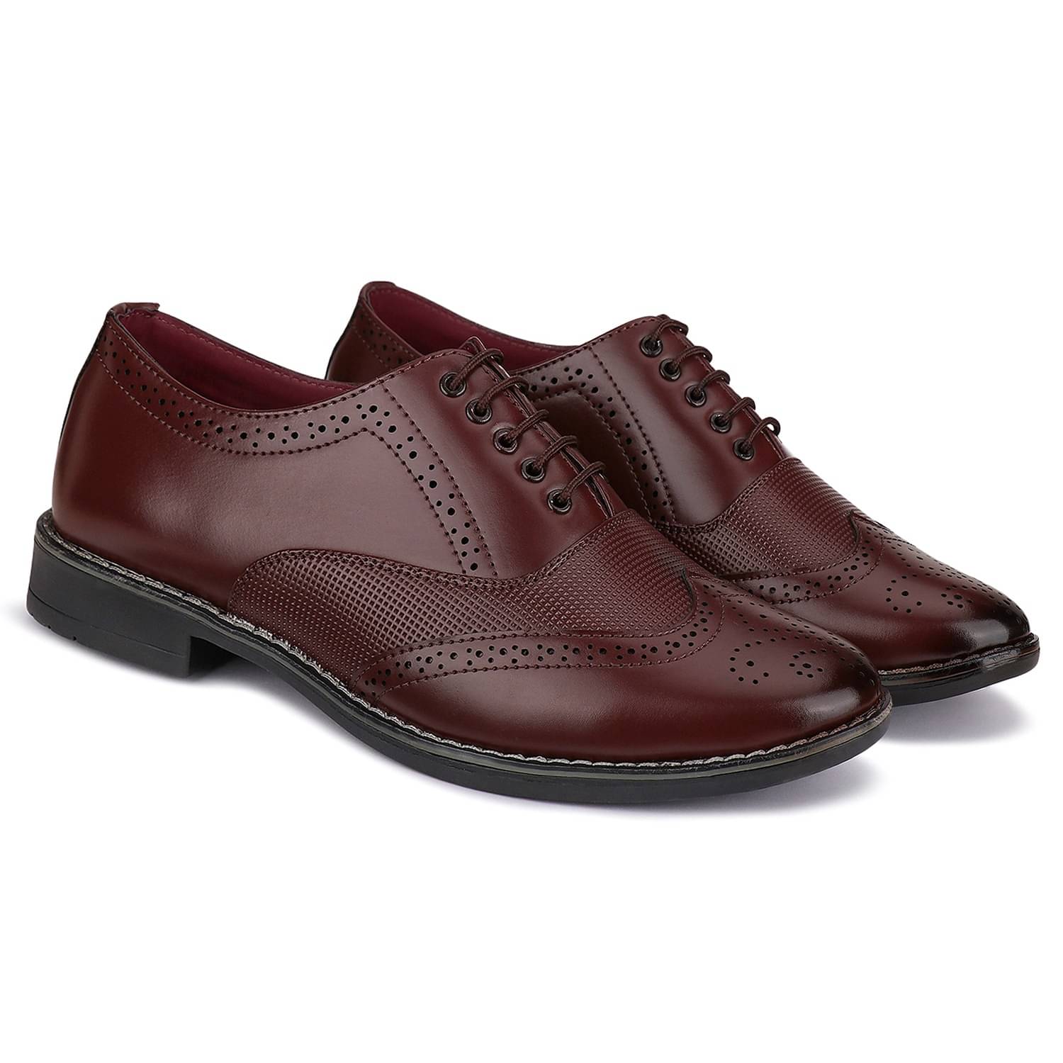 Bersache Brown Men's Oxford Formal Shoes Bersache Brown Men's Oxford Formal Shoes
