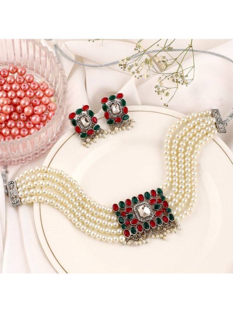     			Bhagya Lakshmi Multicolor Alloy Necklace Set ( Pack of 1 )