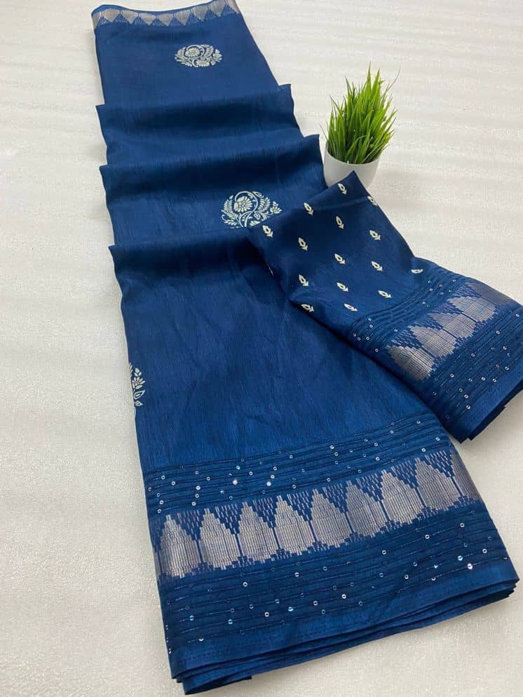 Bhuwal Fashion Art Silk Printed Saree With Unstitched Blouse Piece ( Magenta ) - Sarees | Buy online on ZillyBuy
