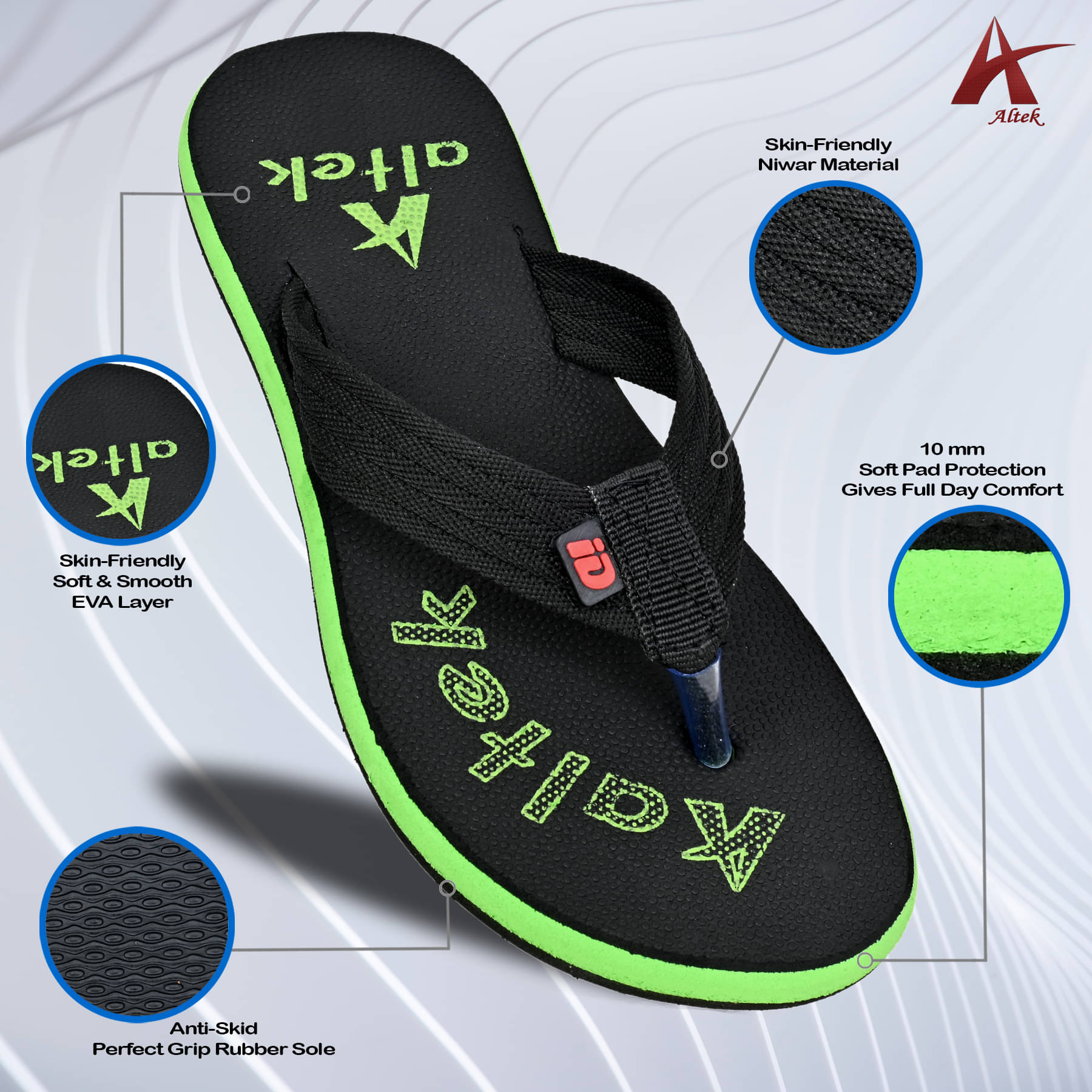     			Chappal Wala Green Men's Daily Slipper
