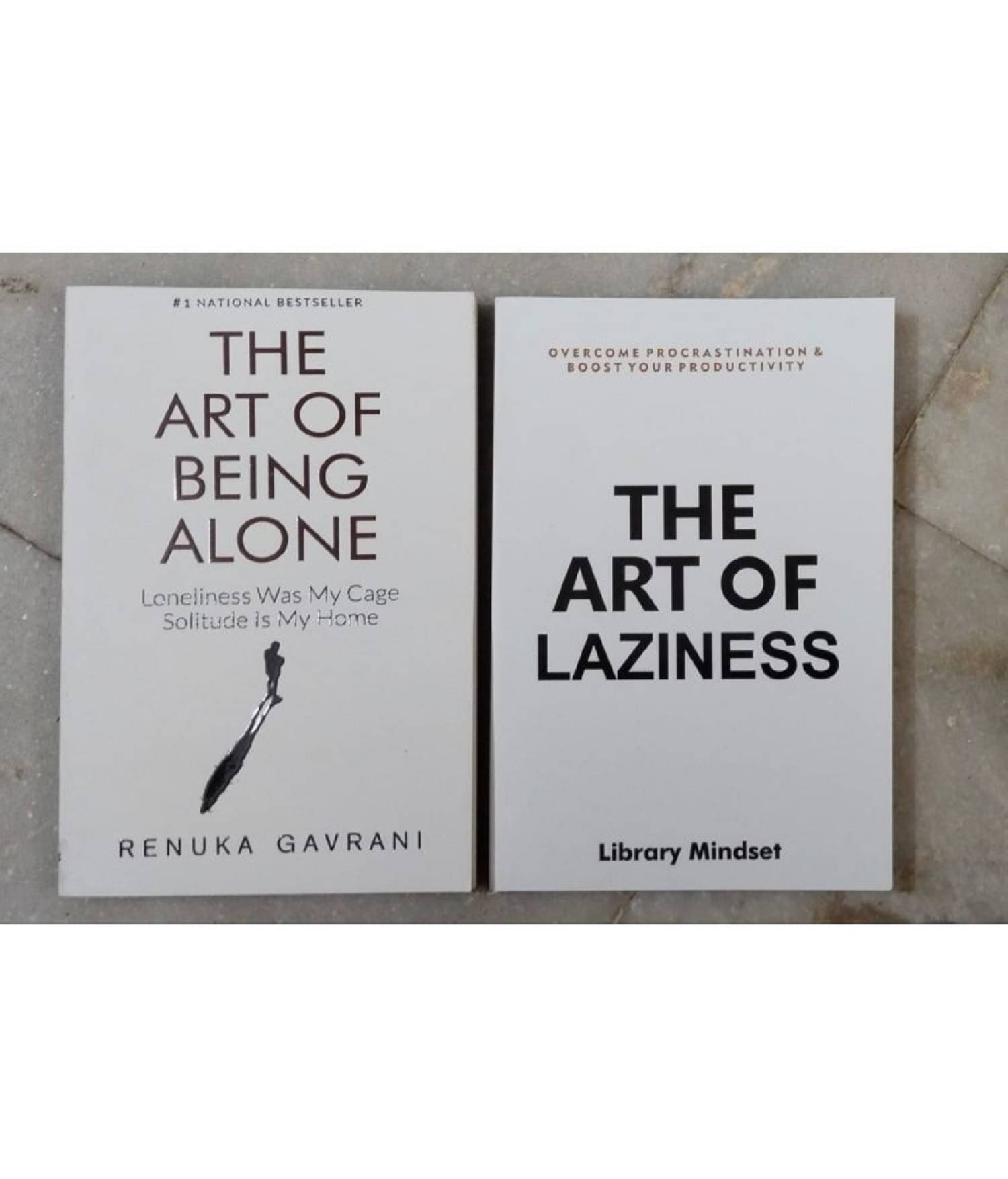    			Combo OF 2 Pack The Art Of Being Alone + The Art of Laziness Paperback , English , By Library Mindset