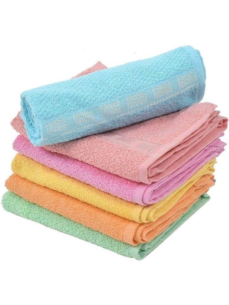 Dyana Core Pack of 6 Cotton 401-450 -GSM Hand Towel ( Multicolor )     			Dyana Core Pack of 6 Cotton 401-450 -GSM Hand Towel ( Multicolor )