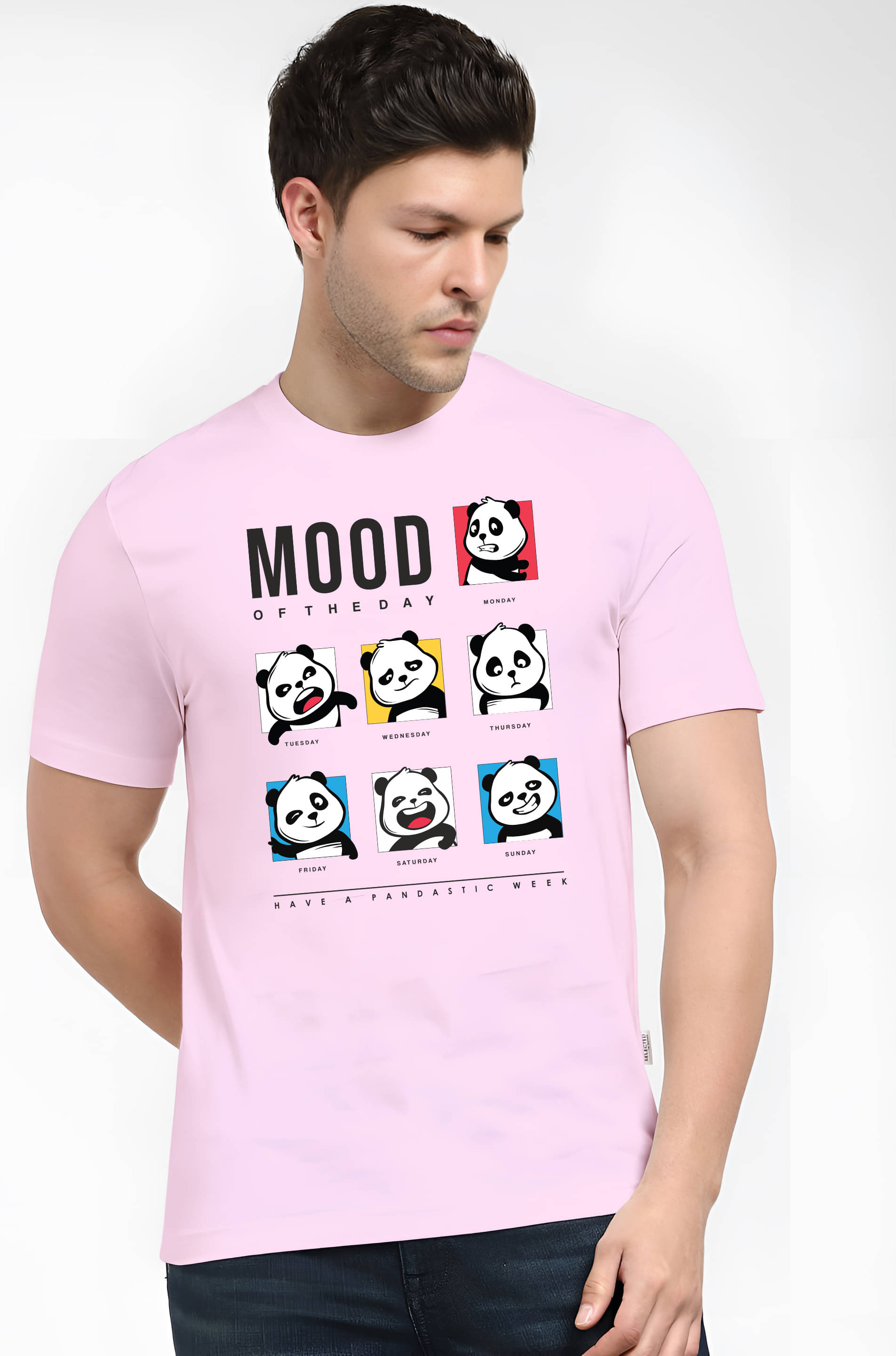 FLYIND Men Cotton Regular Fit Printed T-Shirt ( Pink ) FLYIND Men Cotton Regular Fit Printed T-Shirt ( Pink )