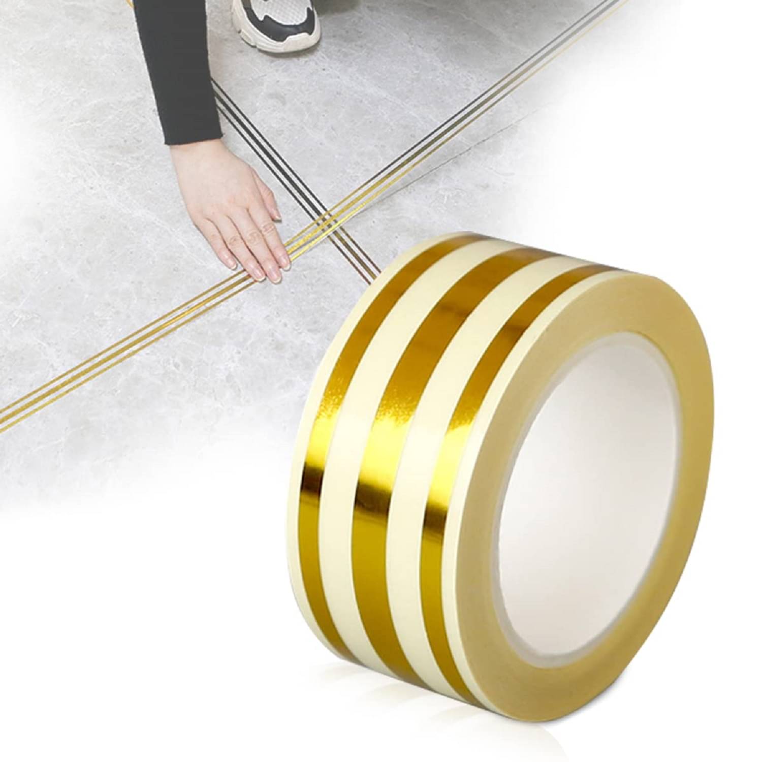     			GKBOSS Silver Single Sided Decorative Tape ( Pack of 1 )