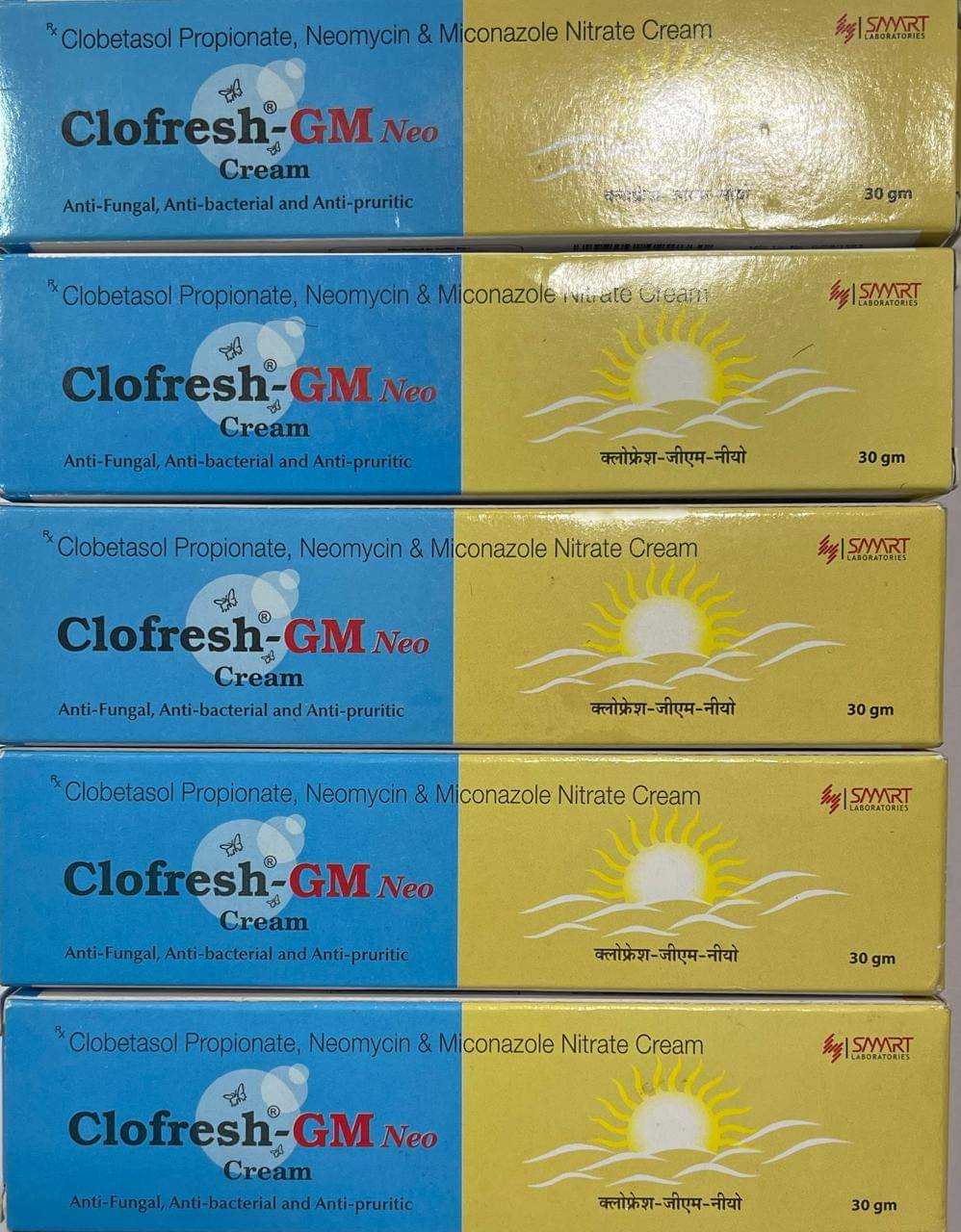     			Clofresh -Gm Neo Face Cream ,30 Gm each ( Pack Of 5)