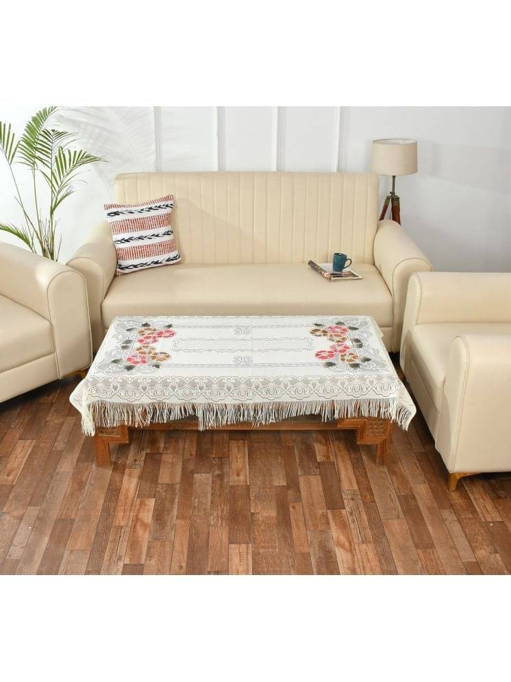 GoCose Home Printed Cotton 4 Seater Rectangle Table Cover ( 101 x 152 ) cm Pack of 1 White     			GoCose Home Printed Cotton 4 Seater Rectangle Table Cover ( 101 x 152 ) cm Pack of 1 White