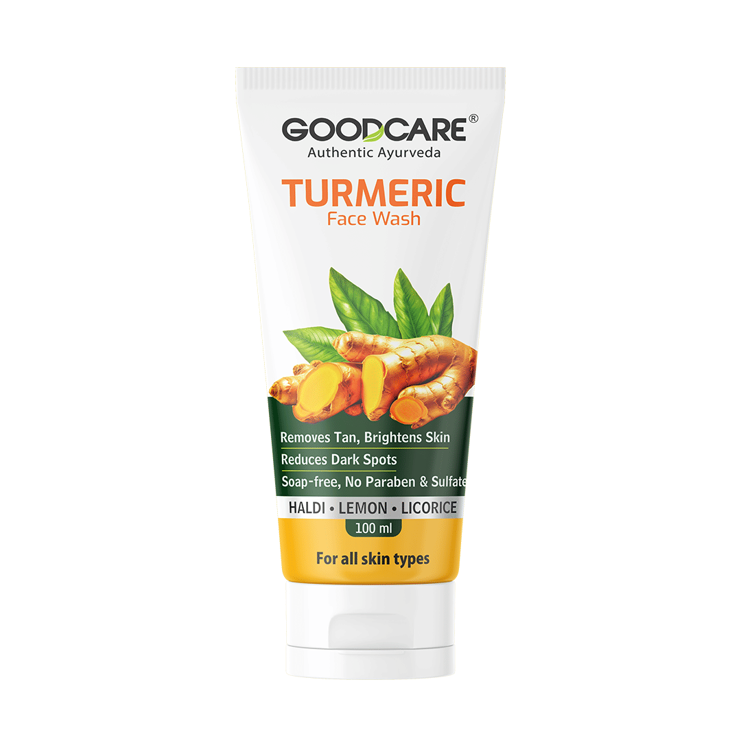 Goodcare Turmeric Face Wash, For All Skin Types, Fights Dark Spots and Tan, With Haldi, Lemon, Licorice, Soap-Free, Paraben-Free 100ml