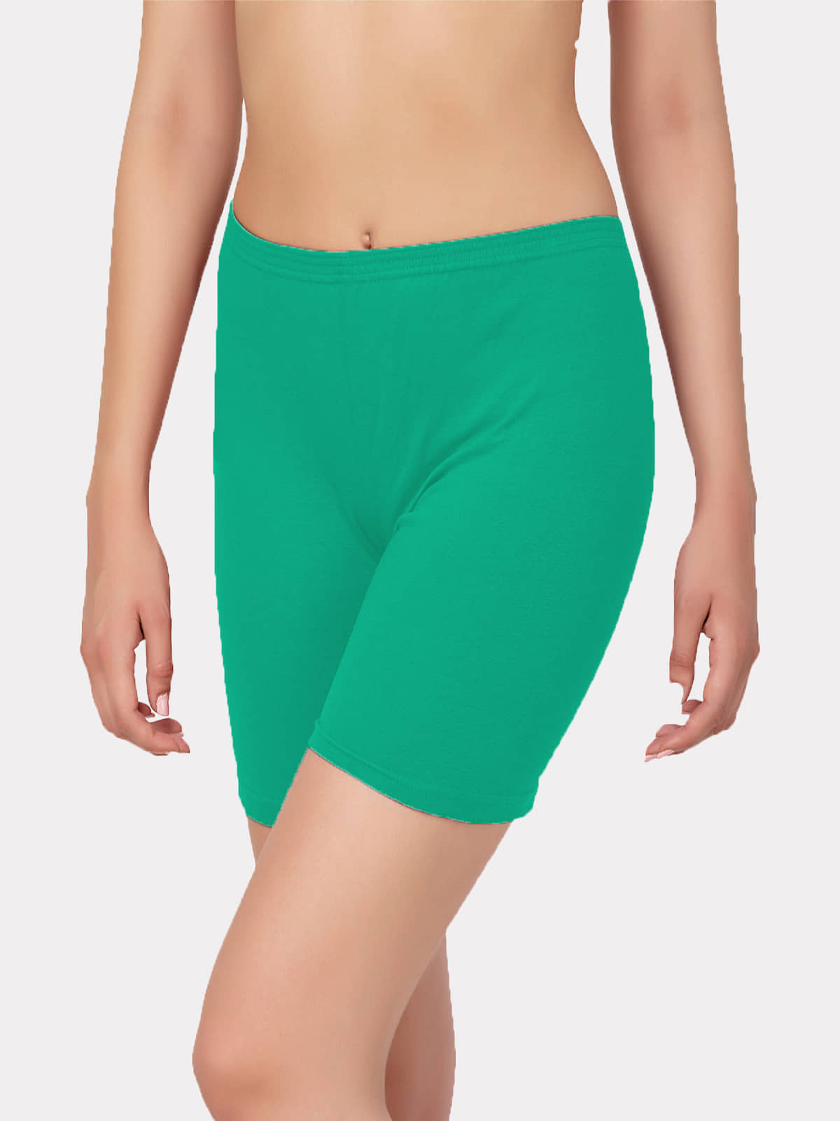 IN CARE LINGERIE Cotton Solid Women's Boy Shorts ( Green ) ICLG-007_GREEN