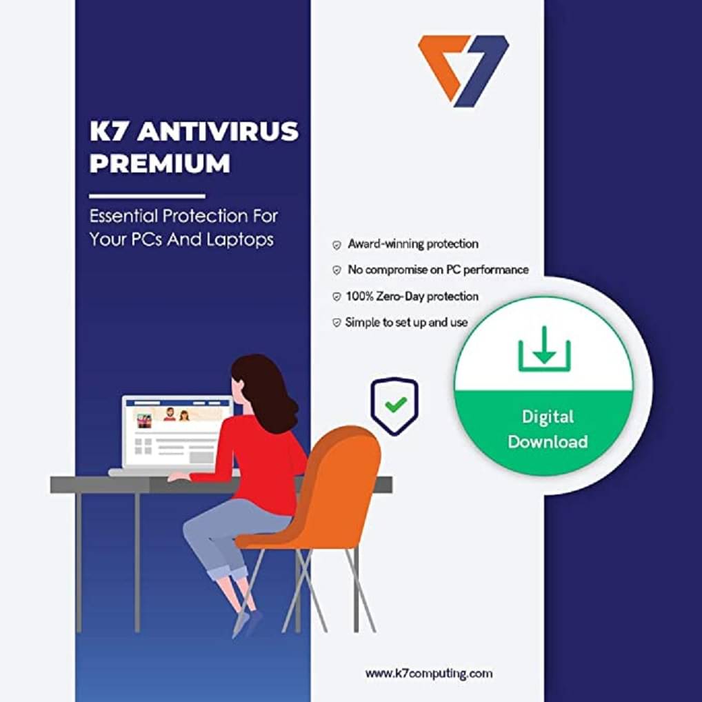     			K7 Antivirus Latest Version ( 5 PC / 1 Year ) - Activation Code-Email Delivery