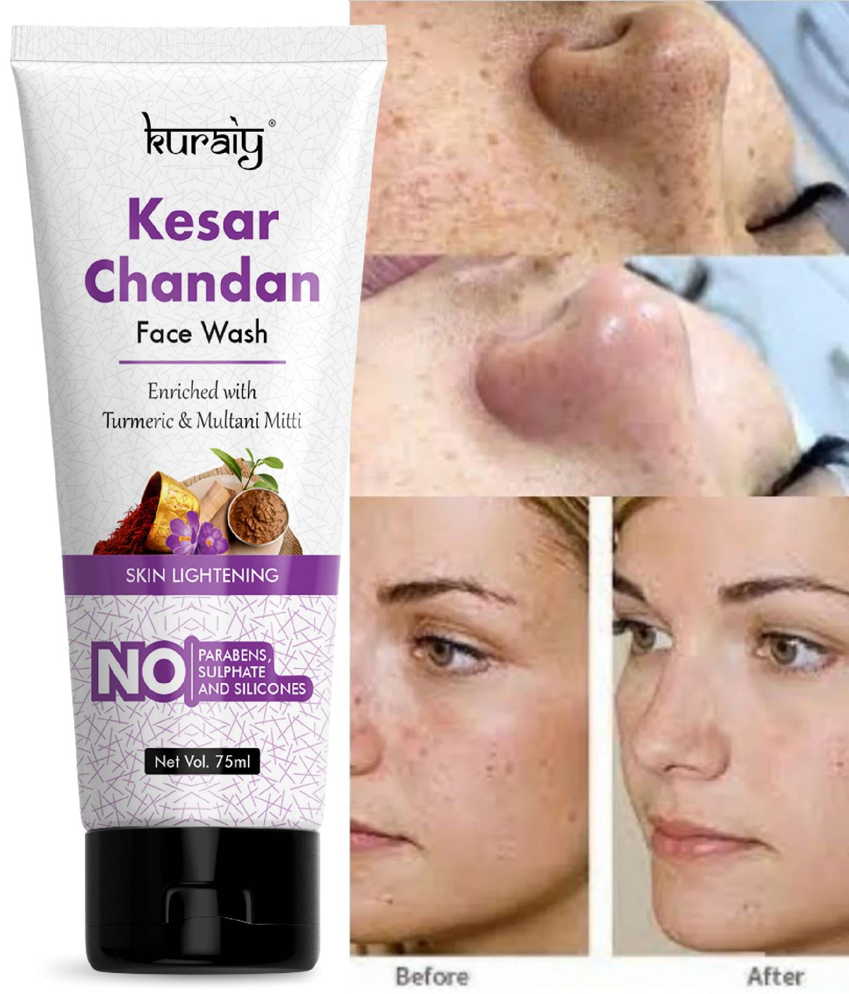     			KURAIY - Anti-Pollution Face Wash For All Skin Type ( Pack of 1 )