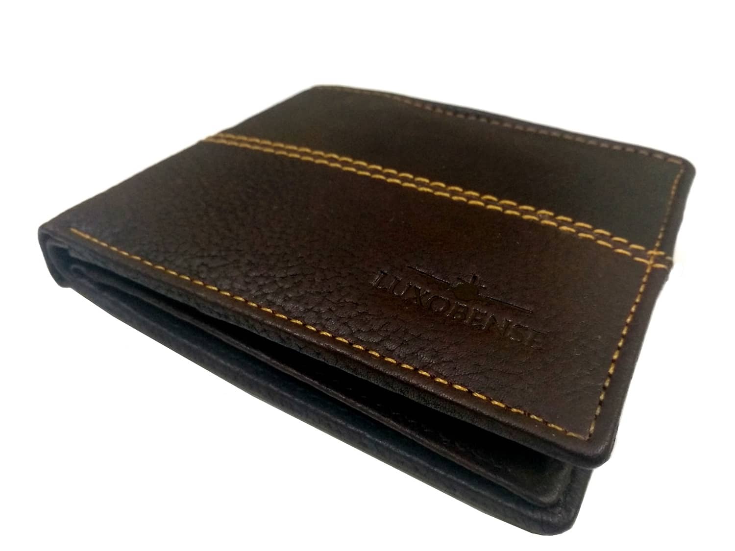 LUXOBENSE Brown Leather Men's Regular Wallet ( Pack of 1 ) - Handbags | Buy online on ZillyBuy