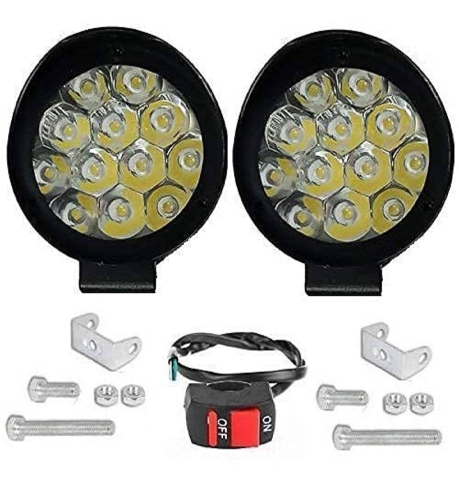 Leavess Fog Light For All Bike Make ( Pack of 2 ) Leavess Fog Light For All Bike Make ( Pack of 2 )