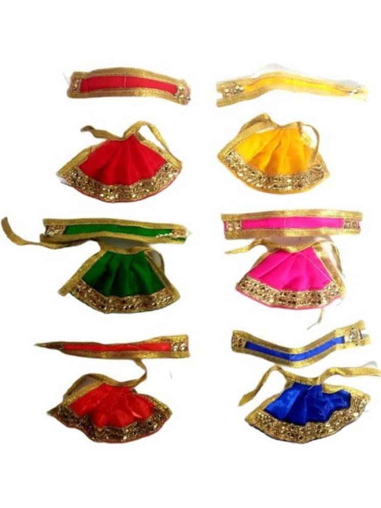     			Lootnixx Durga Mata Multicolor Cotton Dress ( Pack of 1 )