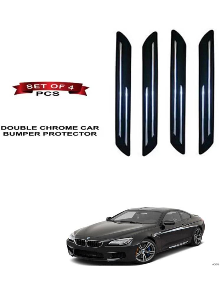 RONISH Rubber Car Bumper Protector Guard (Double Chrome) For BMW M6     			RONISH Rubber Car Bumper Protector Guard (Double Chrome) For BMW M6