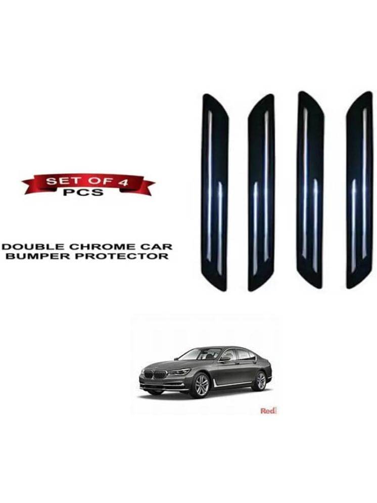 RONISH Rubber Car Bumper Protector Guard (Double Chrome) For BMW 730d     			RONISH Rubber Car Bumper Protector Guard (Double Chrome) For BMW 730d