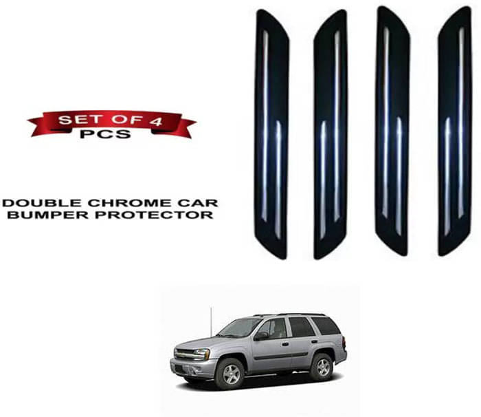     			RONISH Rubber Car Bumper Protector Guard (Double Chrome) For Chevrolet Trailblazer