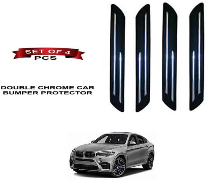 RONISH Rubber Car Bumper Protector Guard (Double Chrome) For BMW X6M RONISH Rubber Car Bumper Protector Guard (Double Chrome) For BMW X6M