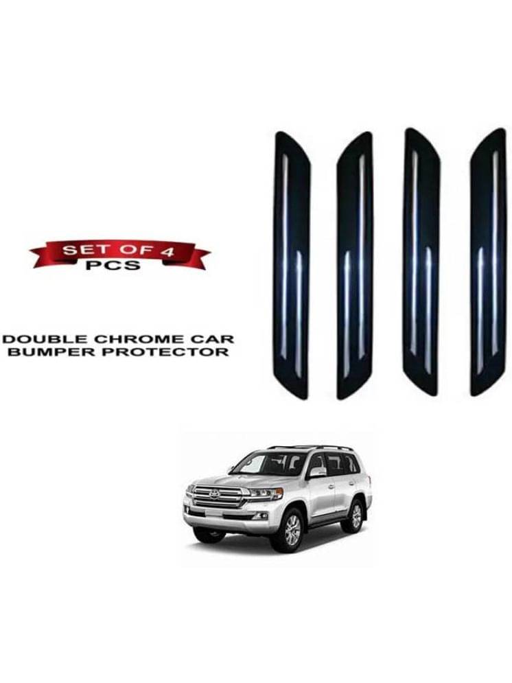 RONISH Rubber Car Bumper Protector Guard (Double Chrome) For Toyota Cruiser RONISH Rubber Car Bumper Protector Guard (Double Chrome) For Toyota Cruiser