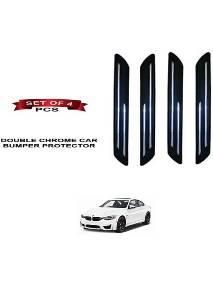     			RONISH Rubber Car Bumper Protector Guard (Double Chrome) For BMW M4