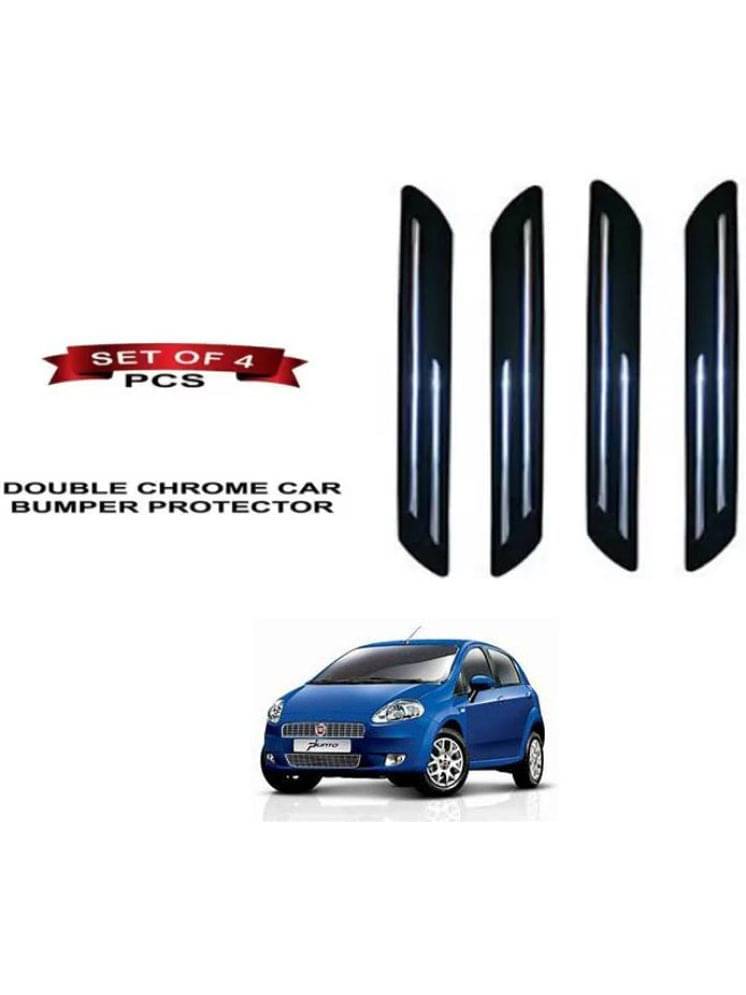RONISH Rubber Car Bumper Protector Guard (Double Chrome) For Fiat Punto RONISH Rubber Car Bumper Protector Guard (Double Chrome) For Fiat Punto