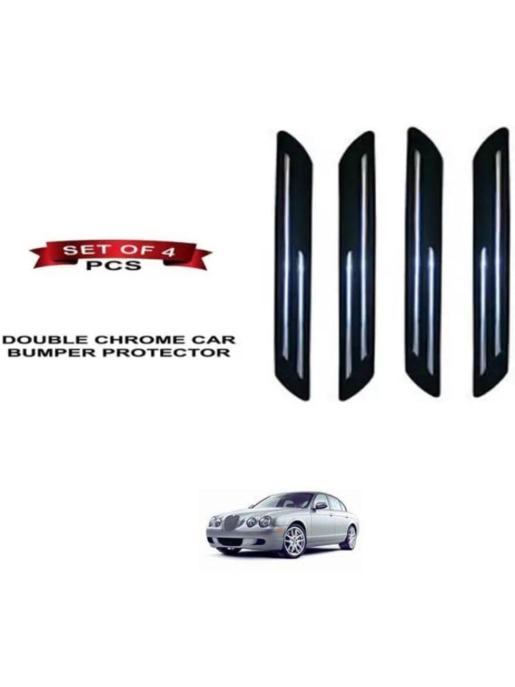 RONISH Rubber Car Bumper Protector Guard (Double Chrome) For Jaguar S-Type RONISH Rubber Car Bumper Protector Guard (Double Chrome) For Jaguar S-Type