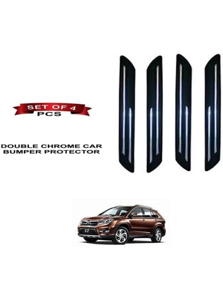 RONISH Rubber Car Bumper Protector Guard (Double Chrome) For Universal For Car S7 RONISH Rubber Car Bumper Protector Guard (Double Chrome) For Universal For Car S7