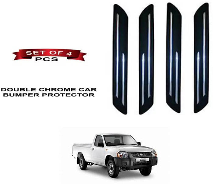 RONISH Rubber Car Bumper Protector Guard (Double Chrome) For Nissan S 350 RONISH Rubber Car Bumper Protector Guard (Double Chrome) For Nissan S 350