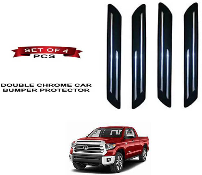 RONISH Rubber Car Bumper Protector Guard (Double Chrome) For Toyota Tundra RONISH Rubber Car Bumper Protector Guard (Double Chrome) For Toyota Tundra