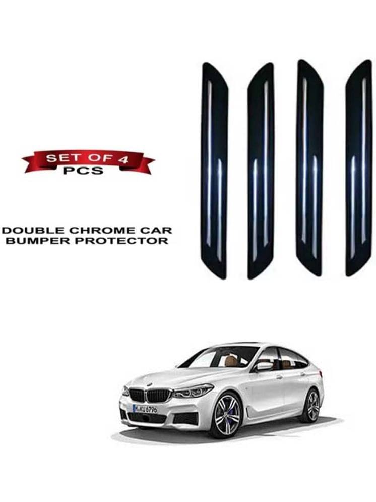     			RONISH Rubber Car Bumper Protector Guard (Double Chrome) For BMW 6 Series GT