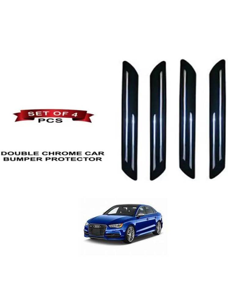 RONISH Rubber Car Bumper Protector Guard (Double Chrome) For Audi S3 RONISH Rubber Car Bumper Protector Guard (Double Chrome) For Audi S3
