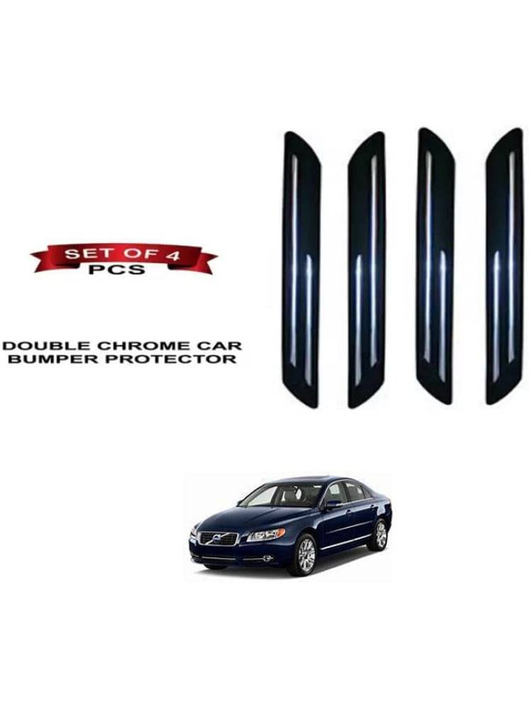 RONISH Rubber Car Bumper Protector Guard (Double Chrome) For Volvo S80 RONISH Rubber Car Bumper Protector Guard (Double Chrome) For Volvo S80