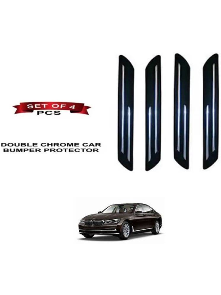 RONISH Rubber Car Bumper Protector Guard (Double Chrome) For BMW 7 Series RONISH Rubber Car Bumper Protector Guard (Double Chrome) For BMW 7 Series