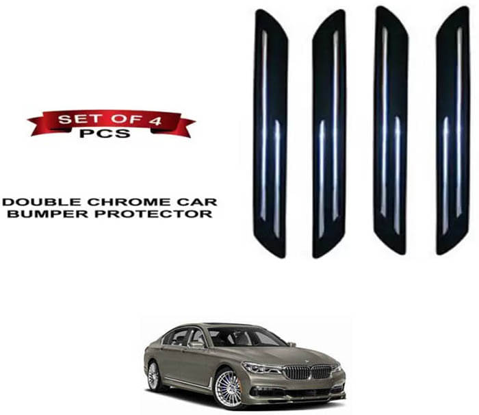 RONISH Rubber Car Bumper Protector Guard (Double Chrome) For BMW Alpina B7 RONISH Rubber Car Bumper Protector Guard (Double Chrome) For BMW Alpina B7