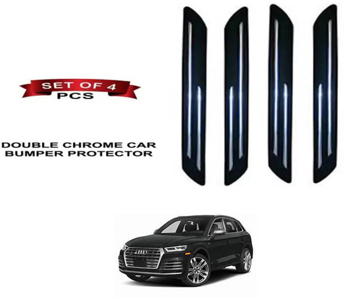 RONISH Rubber Car Bumper Protector Guard (Double Chrome) For Audi SQ5     			RONISH Rubber Car Bumper Protector Guard (Double Chrome) For Audi SQ5