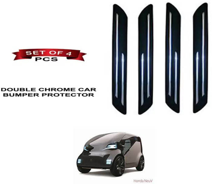 RONISH Rubber Car Bumper Protector Guard (Double Chrome) For Honda NeuV     			RONISH Rubber Car Bumper Protector Guard (Double Chrome) For Honda NeuV