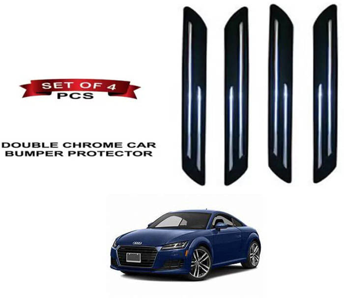 RONISH Rubber Car Bumper Protector Guard (Double Chrome) For Audi TT RONISH Rubber Car Bumper Protector Guard (Double Chrome) For Audi TT