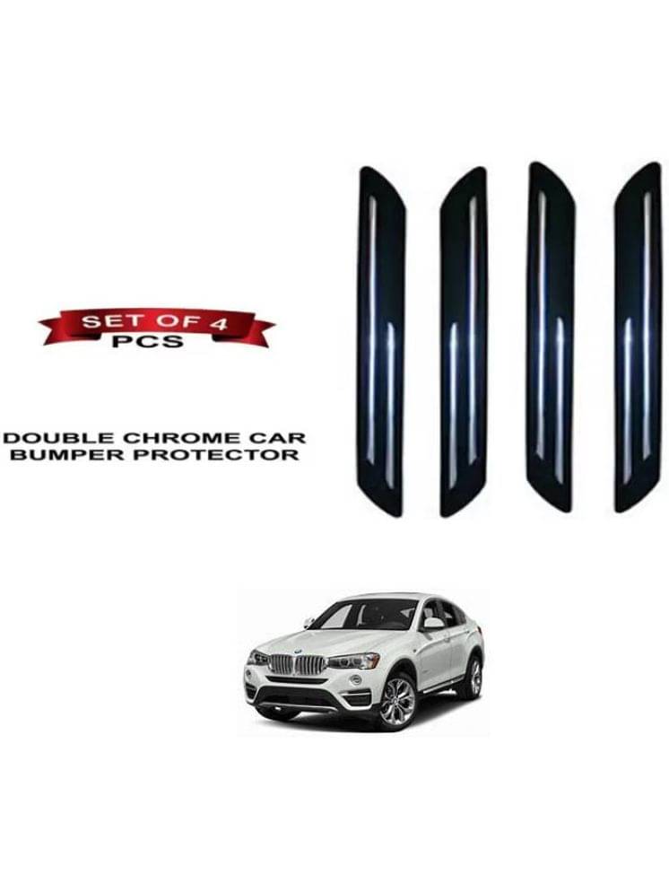 RONISH Rubber Car Bumper Protector Guard (Double Chrome) For BMW X4 RONISH Rubber Car Bumper Protector Guard (Double Chrome) For BMW X4
