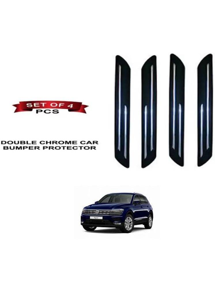 RONISH Rubber Car Bumper Protector Guard (Double Chrome) For Volkswagen Tiguan RONISH Rubber Car Bumper Protector Guard (Double Chrome) For Volkswagen Tiguan