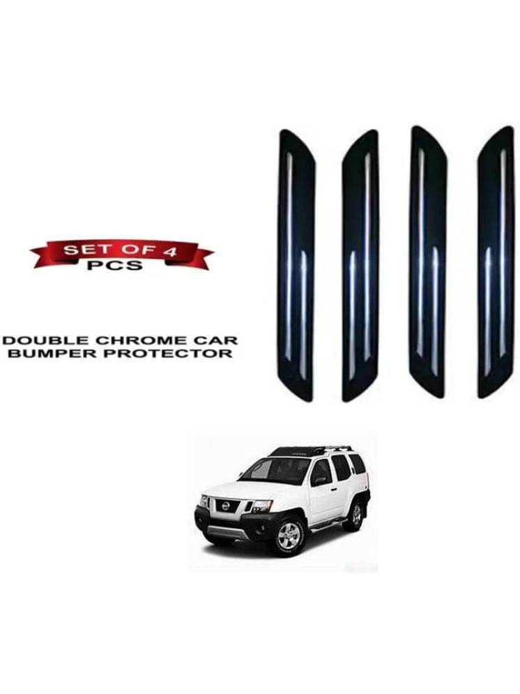 RONISH Rubber Car Bumper Protector Guard (Double Chrome) For Nissan Xterra RONISH Rubber Car Bumper Protector Guard (Double Chrome) For Nissan Xterra