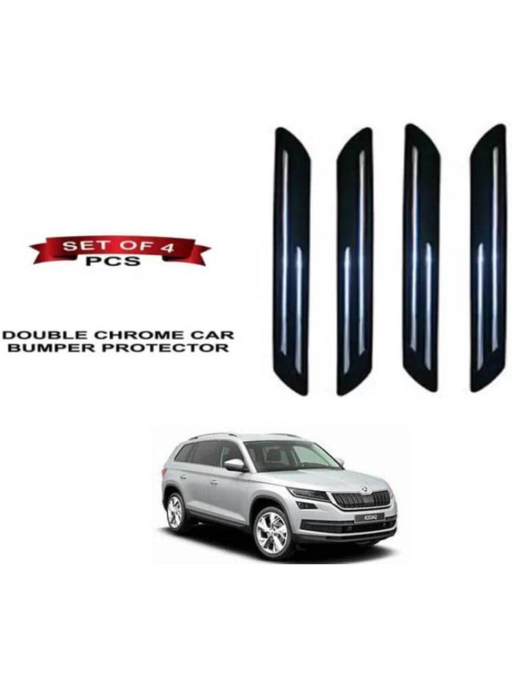 RONISH Rubber Car Bumper Protector Guard (Double Chrome) For Skoda Kodiaq RONISH Rubber Car Bumper Protector Guard (Double Chrome) For Skoda Kodiaq
