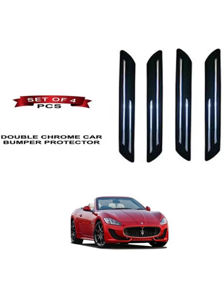     			RONISH Rubber Car Bumper Protector Guard (Double Chrome) For Maserati GranCabrio