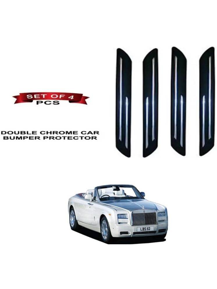 RONISH Rubber Car Bumper Protector Guard (Double Chrome) For Rolls Royce Drophead Coupe RONISH Rubber Car Bumper Protector Guard (Double Chrome) For Rolls Royce Drophead Coupe