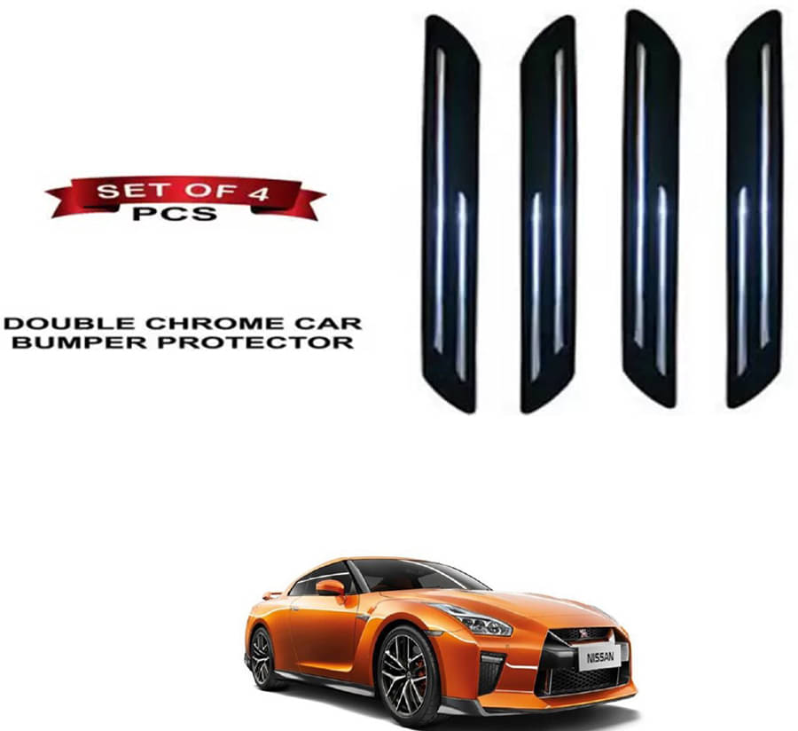 RONISH Rubber Car Bumper Protector Guard (Double Chrome) For Nissan GT-R RONISH Rubber Car Bumper Protector Guard (Double Chrome) For Nissan GT-R