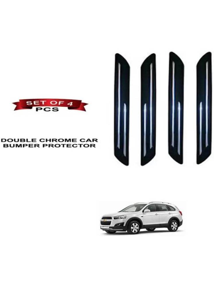 RONISH Rubber Car Bumper Protector Guard (Double Chrome) For Chevrolet Captiva RONISH Rubber Car Bumper Protector Guard (Double Chrome) For Chevrolet Captiva