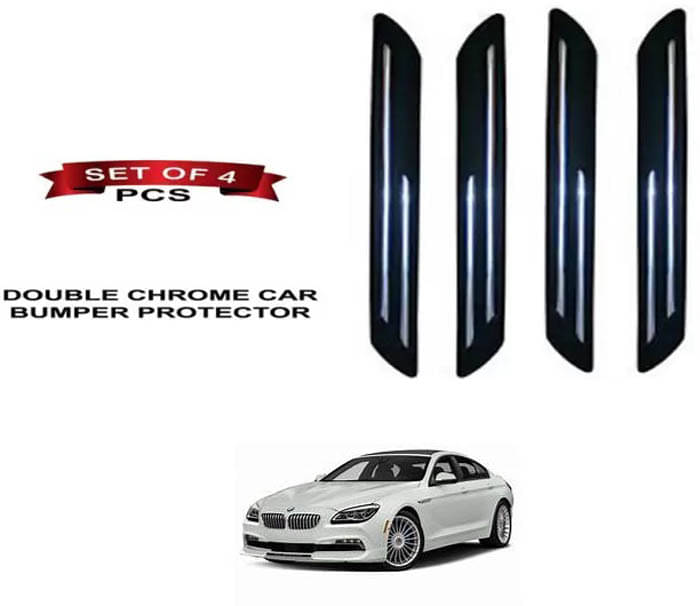 RONISH Rubber Car Bumper Protector Guard (Double Chrome) For BMW Alpina B6 RONISH Rubber Car Bumper Protector Guard (Double Chrome) For BMW Alpina B6