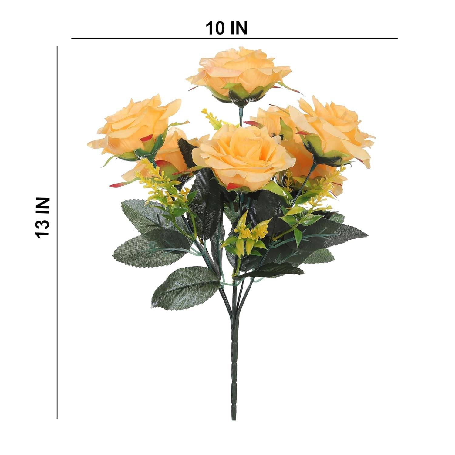     			RealPBR - Peach Rose Artificial Flower ( Pack of 1 )