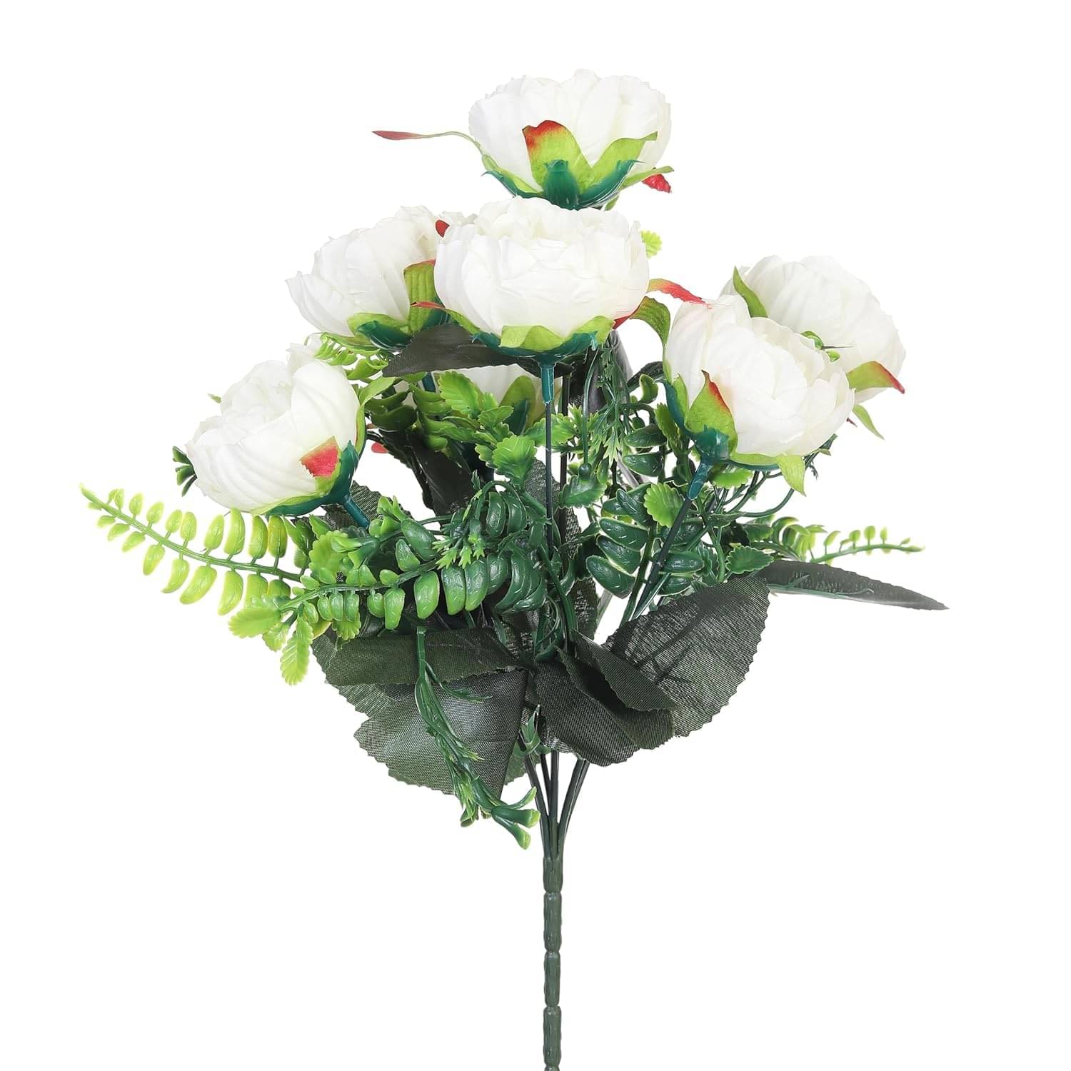     			RealPBR - White Rose Artificial Flower ( Pack of 1 )