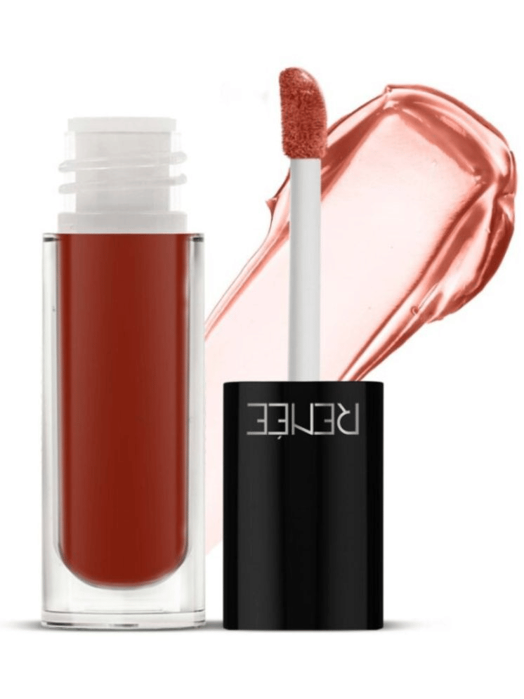     			RENEE Hot Lips Nude Lip Gloss, Glossy Finish, Fuller Look, Vitamin E, 4.5 ml