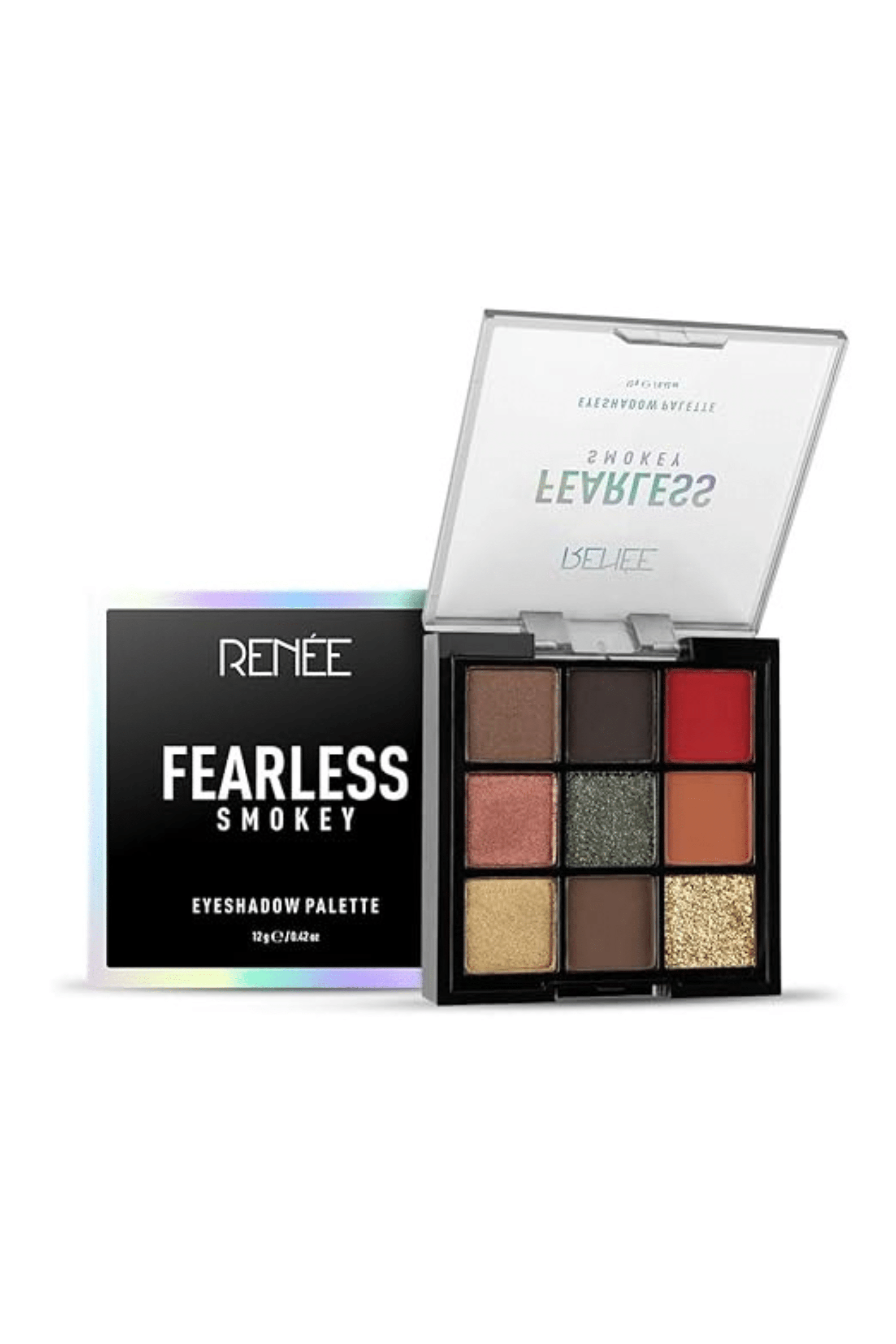     			RENEE Fearless Eyeshadow Palette Smokey 12gm